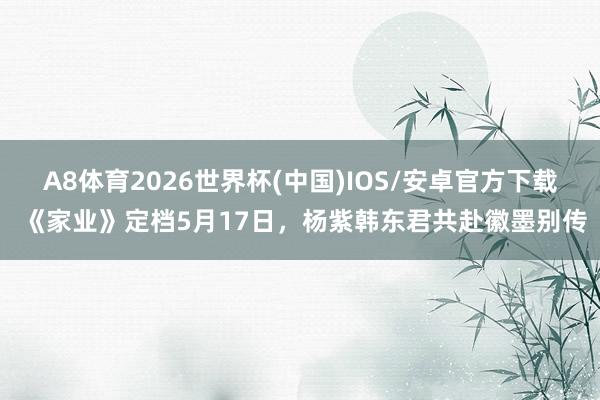 A8体育2026世界杯(中国)IOS/安卓官方下载 《家业》定档5月17日,杨紫韩东君共赴徽墨别传