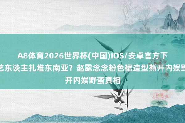 A8体育2026世界杯(中国)IOS/安卓官方下载 7成艺东谈主扎堆东南亚？赵露念念粉色裙造型撕开内娱野蛮真相