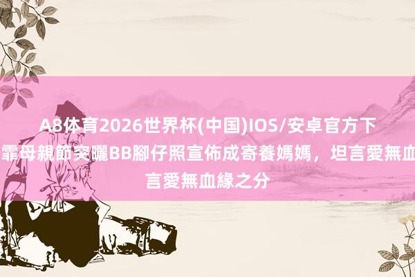 A8体育2026世界杯(中国)IOS/安卓官方下载 吳雨霏母親節突曬BB腳仔照宣佈成寄養媽媽,坦言愛無血緣之分