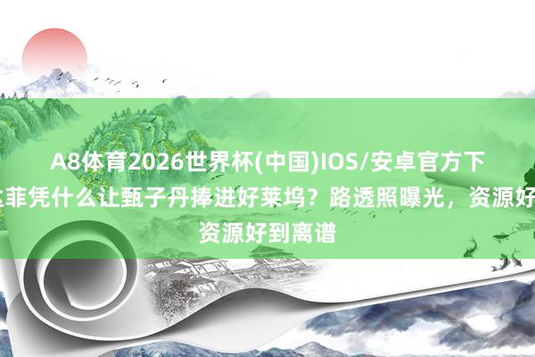 A8体育2026世界杯(中国)IOS/安卓官方下载 庄达菲凭什么让甄子丹捧进好莱坞?路透照曝光,资源好到离谱