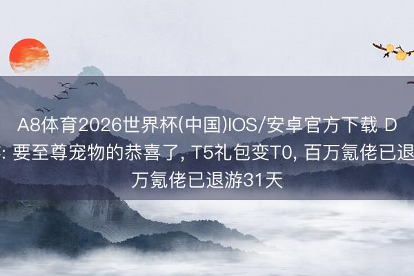 A8体育2026世界杯(中国)IOS/安卓官方下载 DNF手游: 要至尊宠物的恭喜了， T5礼包变T0， 百万氪佬已退游31天