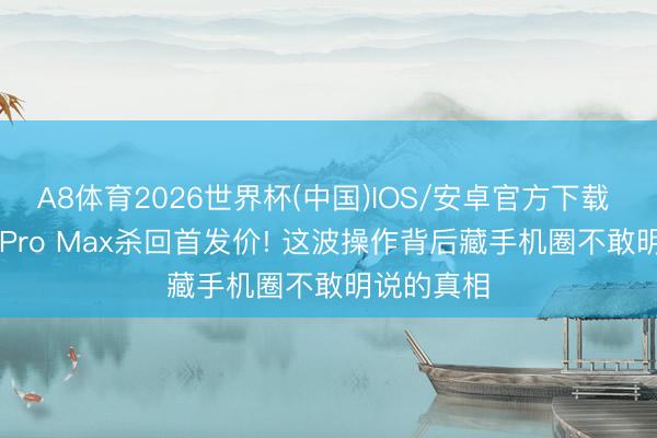A8体育2026世界杯(中国)IOS/安卓官方下载 红米K90 Pro Max杀回首发价! 这波操作背后藏手机圈不敢明说的真相