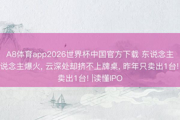 A8体育app2026世界杯中国官方下载 东说念主形机器东说念主爆火， 云深处却挤不上牌桌， 昨年只卖出1台! |读懂IPO